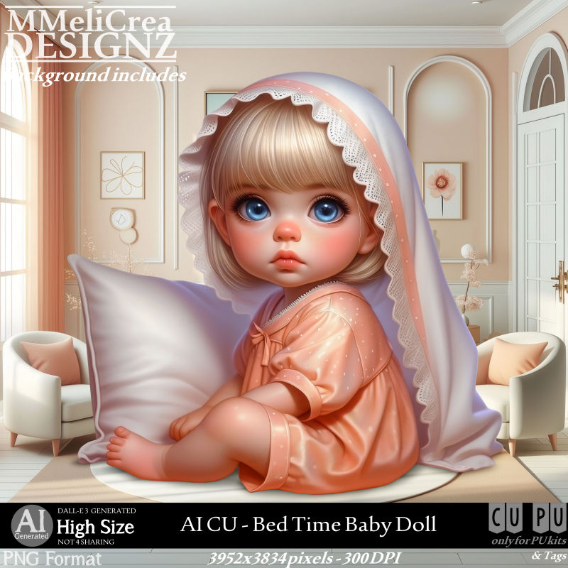 AI - CU Bed Time Baby Doll (CU4PU/PNG)